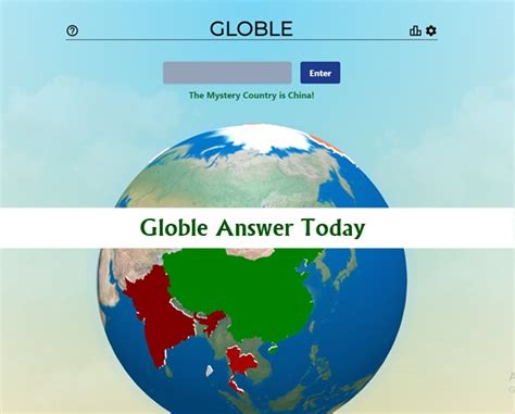 Using a hottercolder guessing game format, players have to figure out each days country. . Globle answer march 1